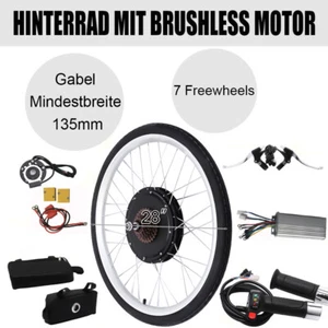 48 V 1000 W 28 in E-Bike Conversion Kit Electric Bicycle Rear Wheel Motor Set - Picture 1 of 15