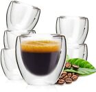 Oamceg 6 Pack Espresso Shot Glasses 2.7 Ounces Double Wall Cups...