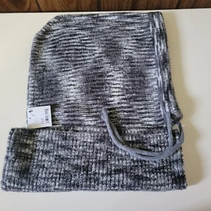 Free People Sturmhaube Deja Vu Space Dye Schwarz Neu mit Etikett - Bild 1 von 4