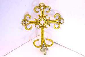 TWO Vintage Religious Crosses - Picture 1 of 5