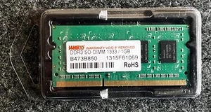 WARIS - DDR3 SO-DIMM 1333 / 1GB B473B850 1315F61069 Memory - RAM - Picture 1 of 1