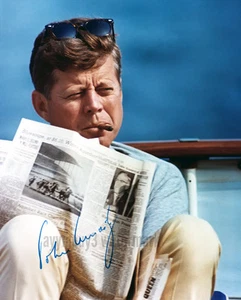 John F. Kennedy (JFK) - 8"x10" Autographed Color Photo - RP - Picture 1 of 1
