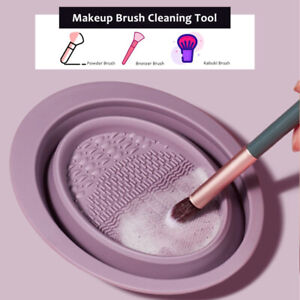 Foldable Makeup Brush Cleaning Kit 2 IN 1 Cosmetic Brush Cleaning & Drying Combo