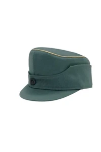 WWII Police Gebirgsjager Single Button Bergmütze General Gabardine Field Cap L - Picture 1 of 2