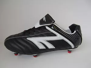 Niños Negro/Blanco/Rojo Cordones Fútbol hi-tec Zapatillas: Liga Si - Imagen 1 de 5