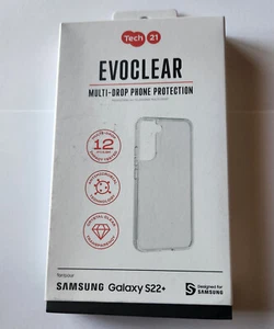NEU Tech21 EVO CLEAR Hülle für Samsung Galaxy S22+ Plus in Einzelhandelsverpackung - KLAR - Bild 1 von 7