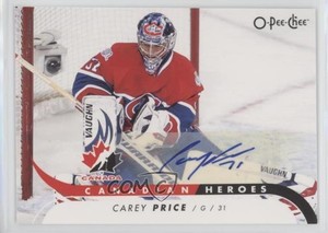 2009-10 O-Pee-Chee Canadian Heroes Auto Carey Price #CBA-CP.2 Auto