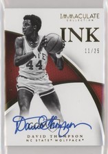 2015 Panini Immaculate Collegiate Ink /25 David Thompson #23 Auto HOF