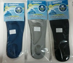 3 Family Maid Men Full Length Shoe Insoles Size 8-10 - Picture 1 of 2