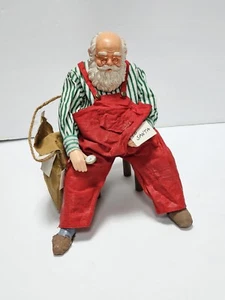 Vtg "Santa Reading His Mail" By Village Art Made In Taiwan 1991. - Picture 1 of 5