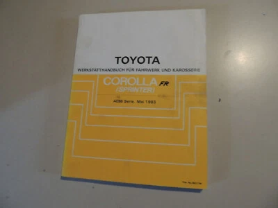 05.1983  Werkstatthandbuch Toyota Corolla FR Sprinter (AE86) - Bild 1 von 4