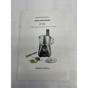 Anthter Food Processor Model CY-312 Replacement Part - Owners Manual - Picture 1 of 2
