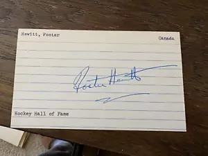 Foster Hewitt Toronto Maple Leafs HOF signed autographed Hockey 3x5 index card - Picture 1 of 1