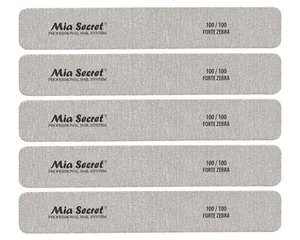 Mia Secret Nail File Speedy Forte Zebra Jumbo- 100 /100 Grit- 5pc Bundle - Picture 1 of 1