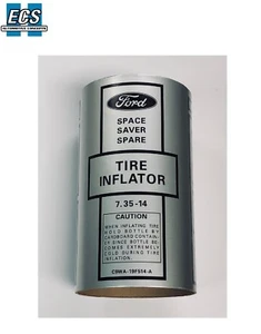 1968 1969 1970 Ford Mercury Space Saver Inflator Sleeve w/ Decal, Factory EXACT - Picture 1 of 3