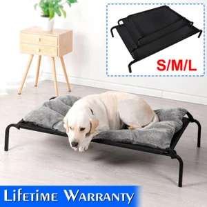 Elevated Dog Pet Bed Mesh Breathable Rasied Waterproof Beds Camping Heavy Duty - Picture 1 of 15
