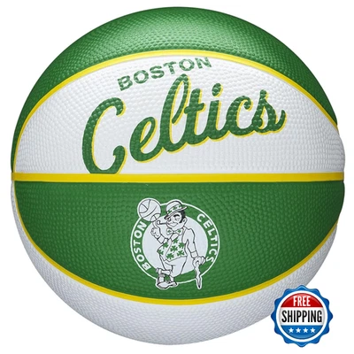 Mini baloncesto retro del equipo de la NBA Wilson - fanático de los Boston Celtics, al aire libre - Imagen 1 de 4