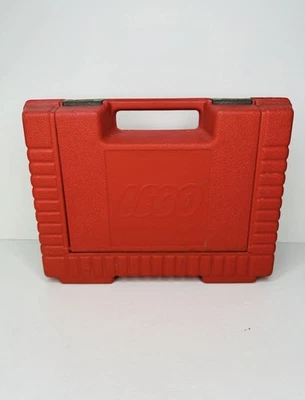 Vintage 1985 Lego Red Hard Plastic Carrying Storage Case Full Of Legos  - Image 1 of 4