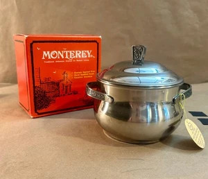 Vintage "Neu" Monterey Edelstahl Servier Topf - Holloware - OVP #43901 - Bild 1 von 9