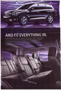 2012 Infiniti JX 3-Row SUV, Very Sharp 2-Page (separated) USA Issue Magazine Ad - Picture 1 of 1