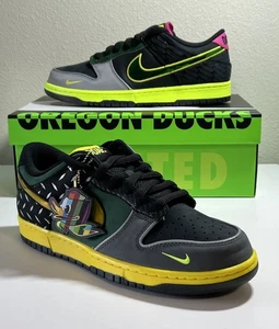 Nike Dunk Low What the Duck Home University of Oregon HV1454-001 Mens 10.5 DS - Picture 1 of 11
