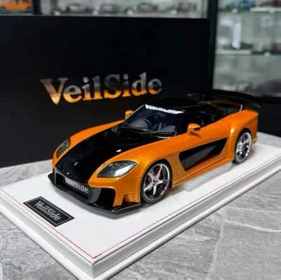 *SUPER RARE* Onemodel 1/18 Veilside Mazda RX-7 FD3S Orange Fast & Furious JDM - Image 1 of 4