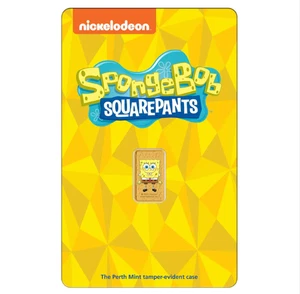 Perth Mint SpongeBob SquarePants 1g 0.9999 Coloured Gold Minted Bar *Presale* - Picture 1 of 5