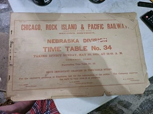 Rock Island (CRI&P) División de Nebraska #34 (30/5/1915)(usado) - Imagen 1 de 8