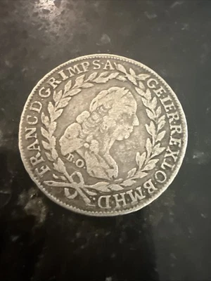 AUSTRIA 1765 20 Kreuzer Coin. Mint Mark Is a B. Well Marked Circulated Estate - Image 1 of 4