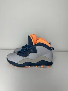 Air Jordan 10 Retro Wolf Grey/Dark Powder Blue-Atomic Nike Size Youth 3Y - Picture 1 of 10