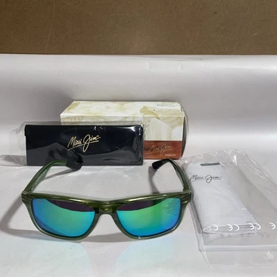 Nuevo Gafas de sol Maui Jim ONSHORE Oliva Rayas Desvanecidas Maui Verde Espejo GM798-15C   Foto 1 de 4