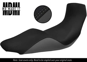 FITS TRIUMPH TIGER 1050 07-12 CUSTOM GRIP VINYL SEAT COVER DSG2 BLACK GREY - Picture 1 of 5