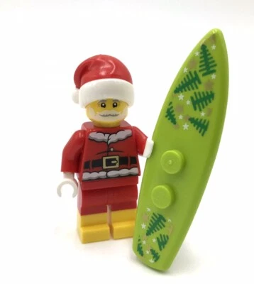 Минифигурка LEGO Surfing Santa осень 2024 магазин эксклюзивная доска для серфинга - Изображение 1 из 4