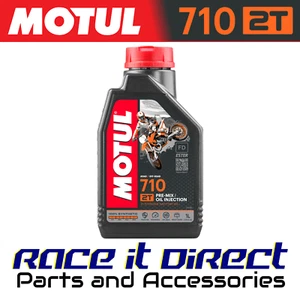 Motul 710 2T Oil for Tomos Quadro 1990-2019 2 Stroke Oil 1 Litre - Picture 1 of 2