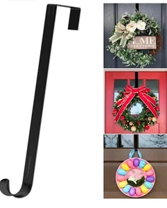 2PCS Wreath Hangers for Front Door Wreath Hangers Indoor Outdoor Over The Door - Picture 1 of 7