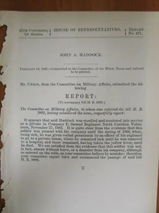 Government Report 2/24/1882 Private Company F 2nd Regiment NC Vol Civil War US - Picture 1 of 1