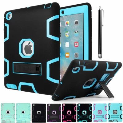For Apple iPad 4th Generation 9.7" Case Rugged Shockproof Heavy Duty Stand Cover - Image 1 of 4