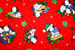 PUPPY PRESENTS BY JOAN KESSLER FOR CONCORD FABRICS - 100% COTTON FABRIC - Picture 1 of 3