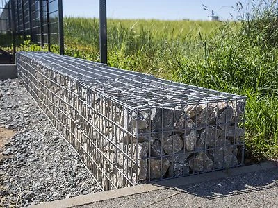 Gabionenkorb 100x50x50cm Gabionen Mauer Staingabione Steinkorb Drahtkorb 5x10cm - Bild 1 von 4