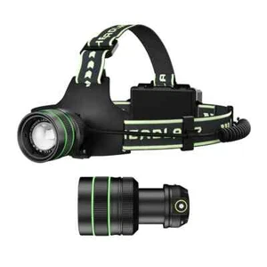 Lámpara Minera Recargable 2500LM Tipo-C LED Faro Zoomable Sensor de Movimiento - Imagen 1 de 9