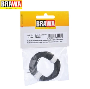 Correa decodificadora Brawa 32408 negra, 0,05 mm2, 10 m (1m - 0,50 €) NUEVA + EMBALAJE ORIGINAL - Imagen 1 de 1