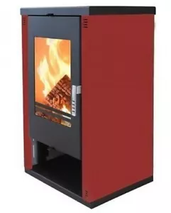 EEK A - Modern Kaminofen Verso Lheia Bordo - 7.5 KW - Bild 1 von 3