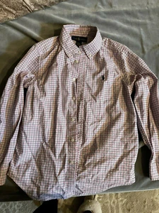 Camisa con botones Ralph Lauren para niños talla M nueva sin etiquetas - envío gratuito - Imagen 1 de 3