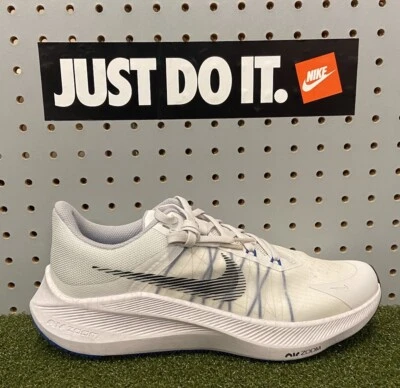 Nike Air Zoom Winflo 8 Men's Size 9 Running Shoes White Black CW3419 008 New - Image 1 of 4