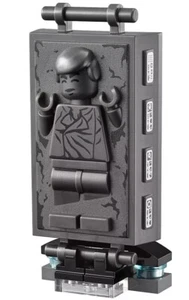 Lego Star Wars Han Solo Frozen in Carbonite Block Minifigure Part + Stand 75137 - Picture 1 of 2