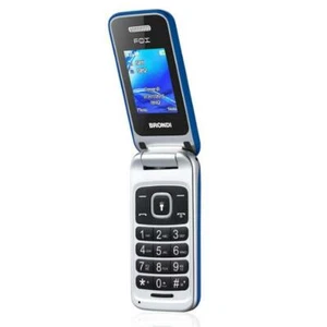 TÉLÉPHONE MOBILE GSM BRONDI FOX AFFICHAGE 1,77" BLEU CLAIR - Photo 1/5