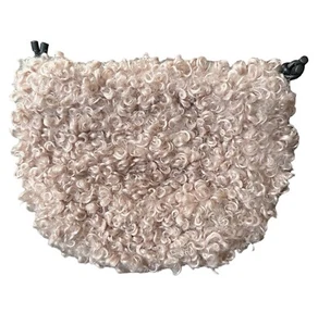 TOUS Kaos Shock Rosa Shearling Sherpa Peluche Cubo Cordón Bolso Bolsa NUEVO - Imagen 1 de 3