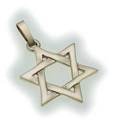 Anhänger Davidstern in echt Gold 333 8 karat Gelbgold massive Qualität Neu David - Bild 1 von 4