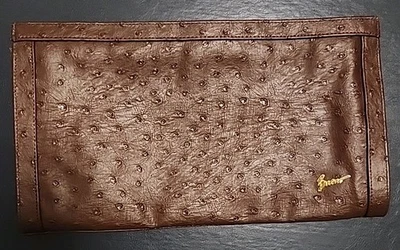 Bolso sin asas Bueno de cuero sintético avestruz Foto 1 de 4