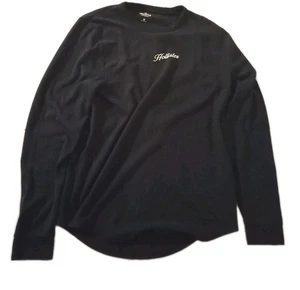 Hollister California Schwarz M Langarm Herren Jersey Strickmuster Sweat Shirt - Bild 1 von 6